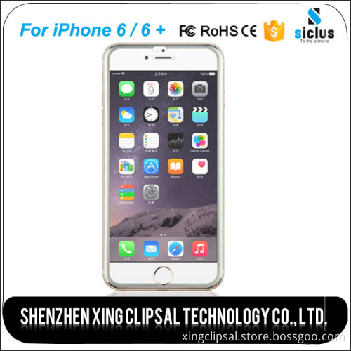 2.5D Full Cover Colorful Titanium Alloy frame Tempered Glass Screen Protector for Apple iPhone 6 / 6 plus